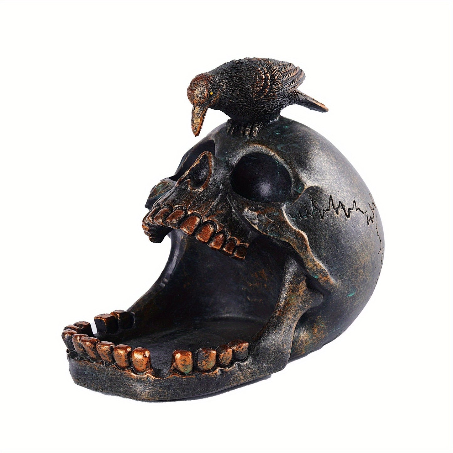 Skull and Crow Ashtray