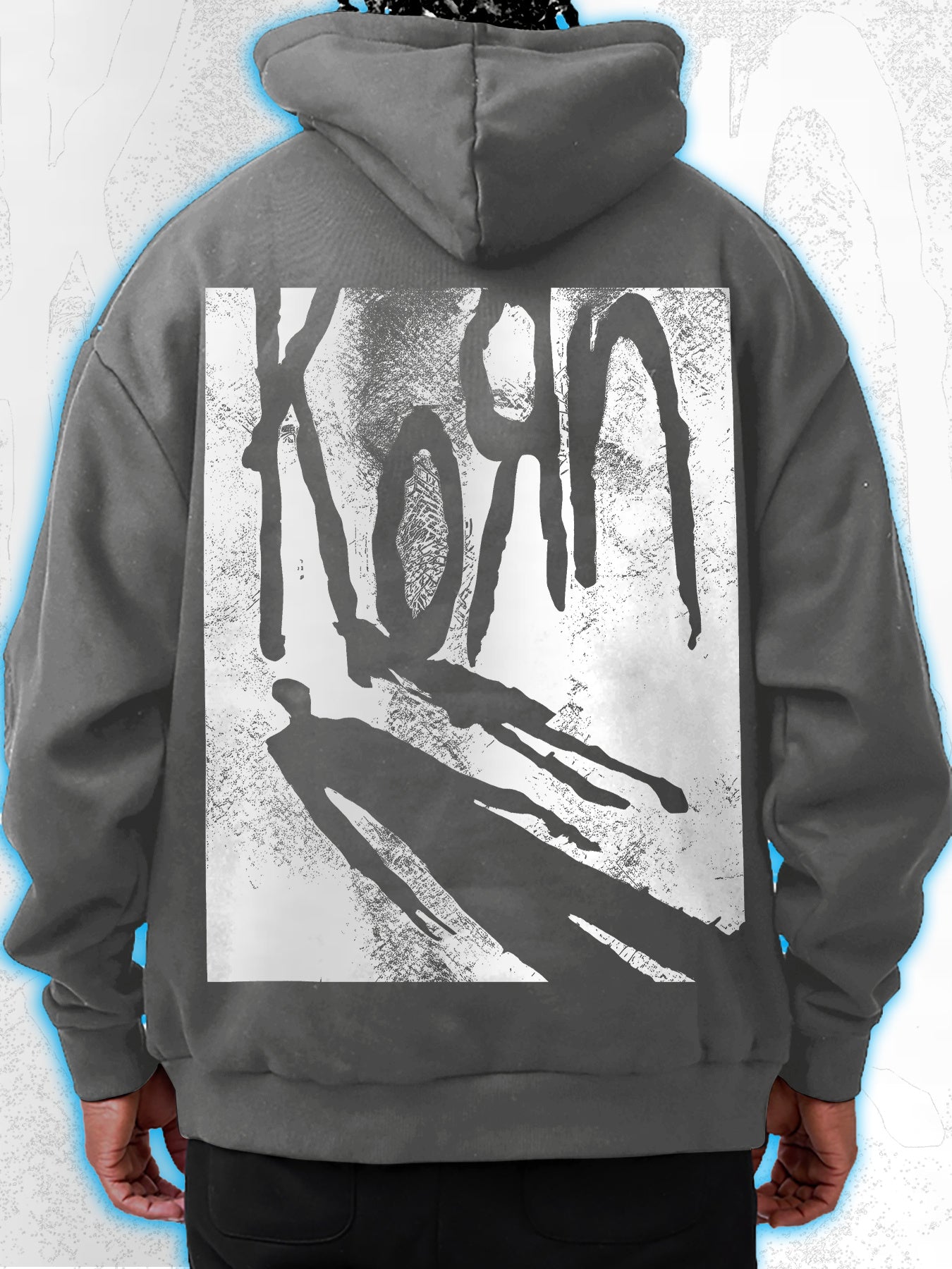 Grunge Band Logo Design Fun Men's fashion hoodie casual autumn and winter fleece hoodie comfortabl eessential hoodie