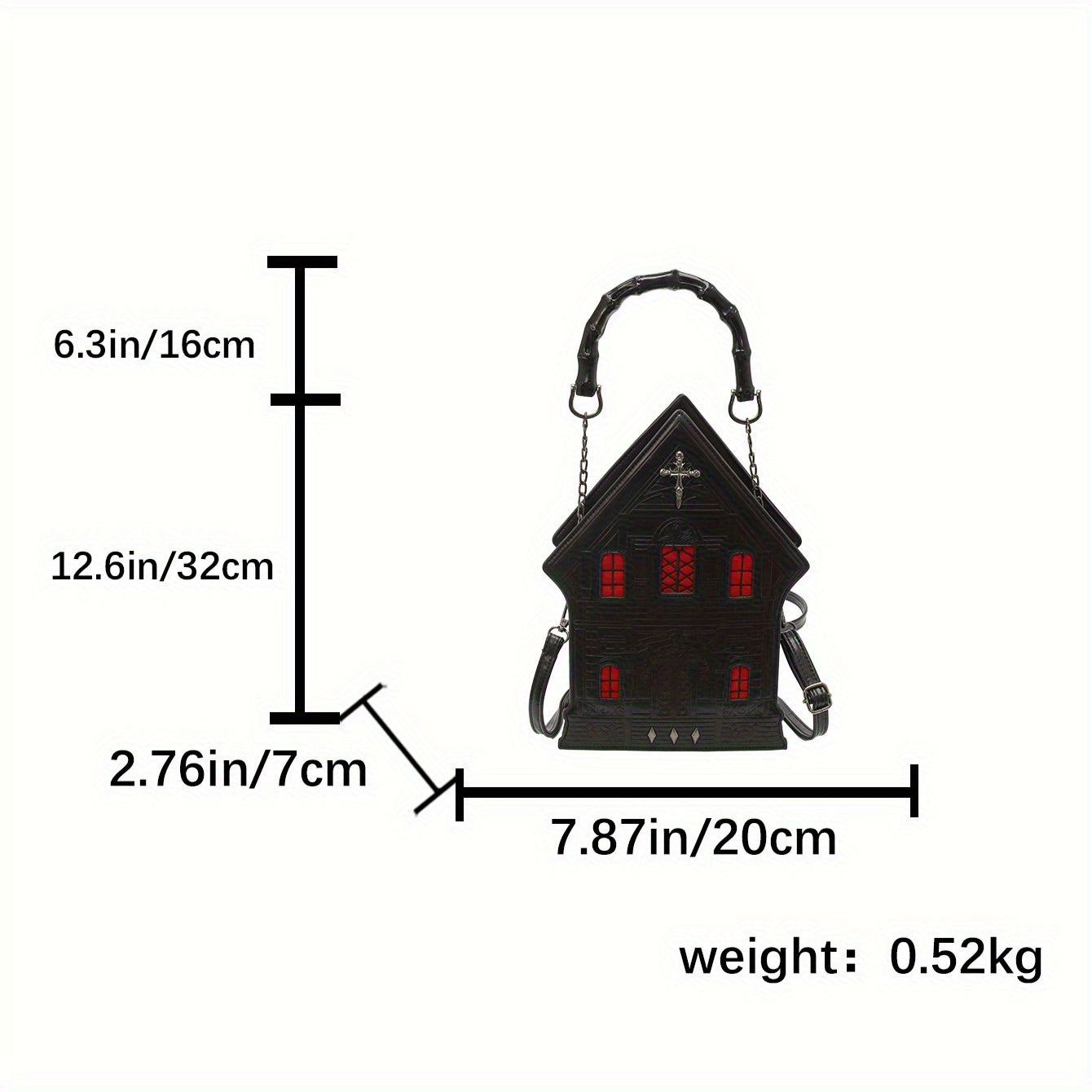 Gothic Crossbody Bag for Women - Black with Blue & White Starry Sky Design, Zipper Closure, Durable Stitched Edges, Polyester Lining, Metal Hardware Accents, Perfect for Casual and Formal Wear, Fantasy-Themed Design, Gothic J