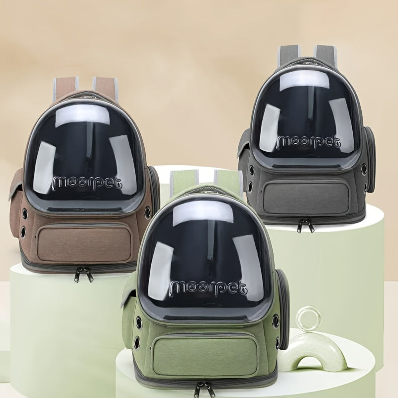 Transparent Pet Cat Carrier, Outdoor Travel Backpack For Cats Small Dogs, Breathable Cat Carrying Bag Pet Supplies