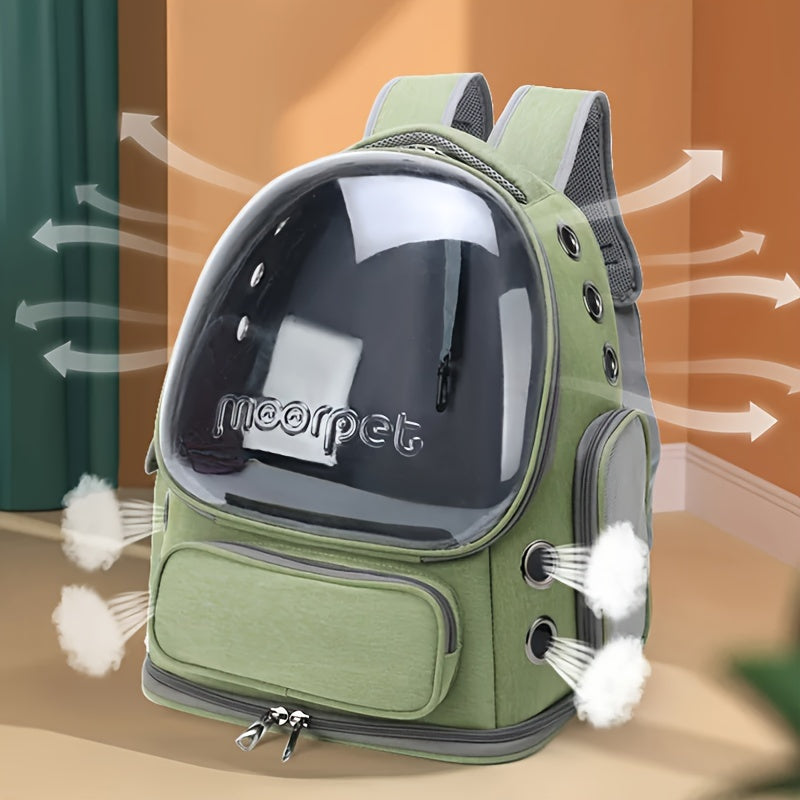 Transparent Pet Cat Carrier, Outdoor Travel Backpack For Cats Small Dogs, Breathable Cat Carrying Bag Pet Supplies