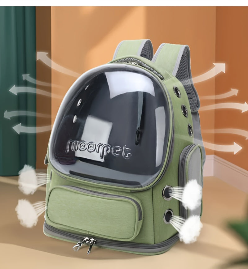 Transparent Pet Cat Carrier, Outdoor Travel Backpack For Cats Small Dogs, Breathable Cat Carrying Bag Pet Supplies