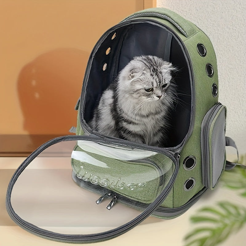 Transparent Pet Cat Carrier, Outdoor Travel Backpack For Cats Small Dogs, Breathable Cat Carrying Bag Pet Supplies