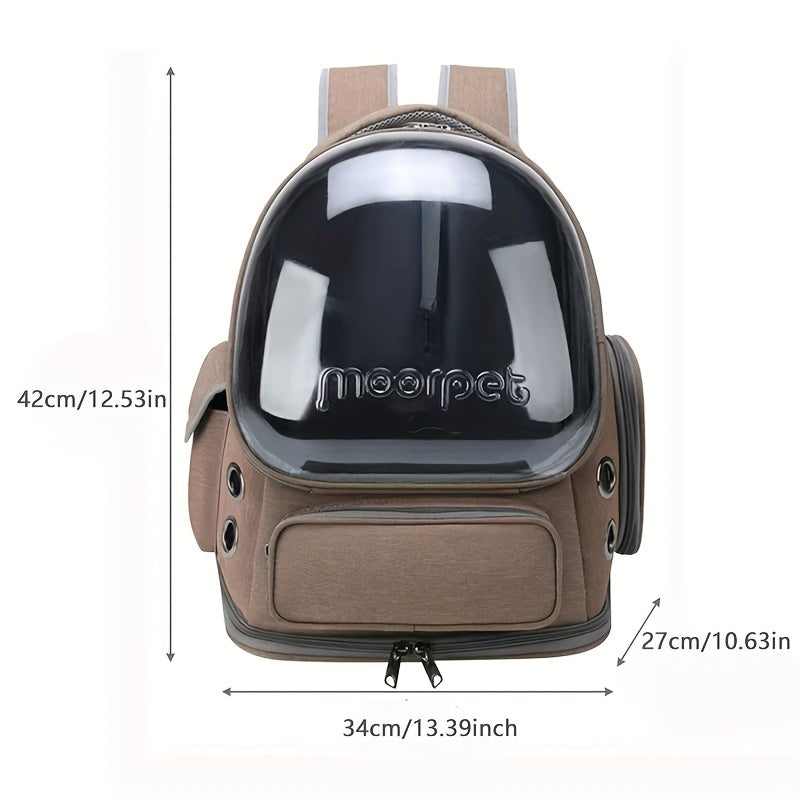 Transparent Pet Cat Carrier, Outdoor Travel Backpack For Cats Small Dogs, Breathable Cat Carrying Bag Pet Supplies