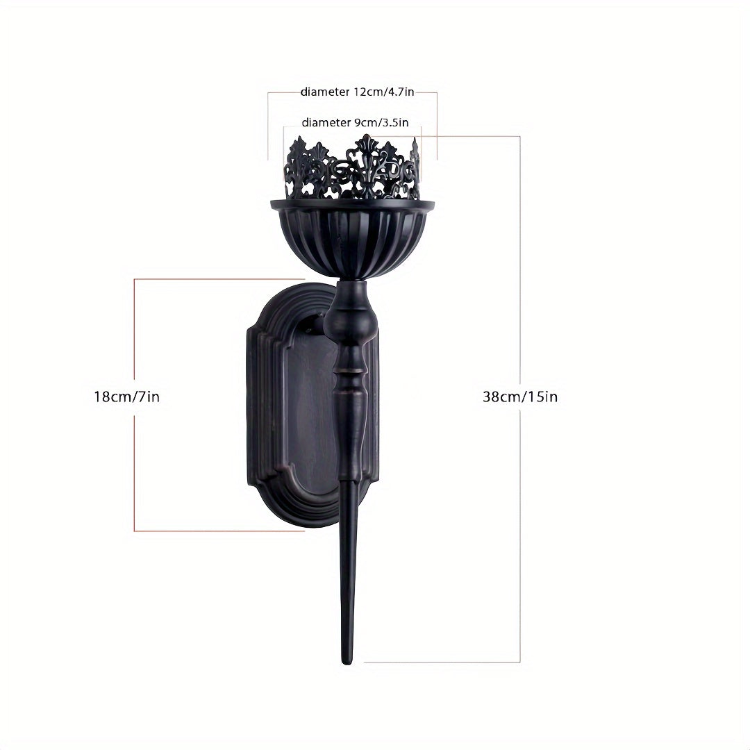 Black Vintage Candlesticks (2)