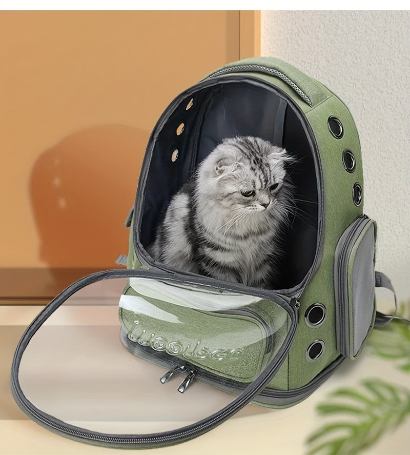 Transparent Pet Cat Carrier, Outdoor Travel Backpack For Cats Small Dogs, Breathable Cat Carrying Bag Pet Supplies