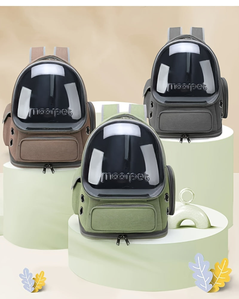 Transparent Pet Cat Carrier, Outdoor Travel Backpack For Cats Small Dogs, Breathable Cat Carrying Bag Pet Supplies